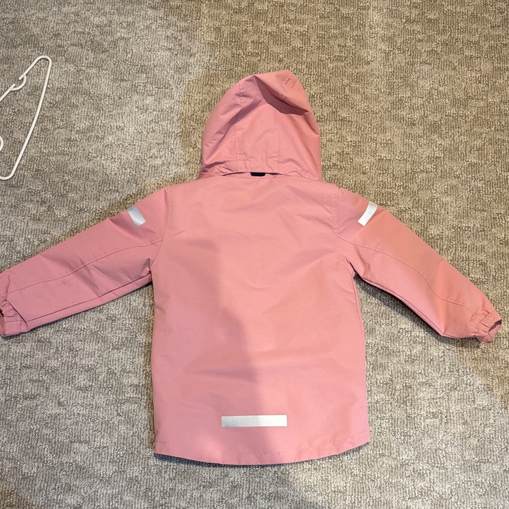 H&M Pink Kids Raincoat with Hood - Picture 4 of 5